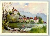 9470 Werdenberg Künstlerkarte Schloss sign. Marc