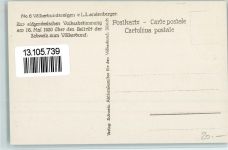 Lithographie Nr. 6 Völkerbundsreigen - Volksabstimmung am 16. Mai 1920 über den Beitritt der Schweit zum Völkerbund AK