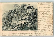 3280 Murten Morat 1900 Lithographie Schlacht bei Murten 1476