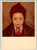 Zürich Hirtenbub aus Herens sign. F de Ribaupierre Ort lt. Verlag Pro Juventute Schweiz Künstlerkarte