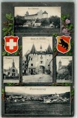 2900 Porrentruy Pruntrut 1912 Gebrauchsspuren Schloss Kirche
