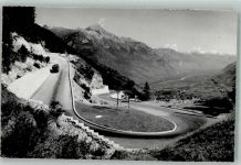 1920 Martigny Foto AK Omnibus Straße Route de la Forclaz et plaine du Rhone