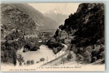 1890 St-Maurice - Brücke Schloss