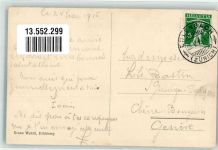 8703 Erlenbach ZH 1915 Foto AK Gasthaus zur Kittenmühle