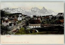 6410 Goldau 1909 - Bahnhof Bahnlinie