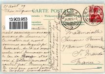 6410 Goldau 1909 - Bahnhof Bahnlinie