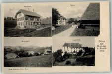 3454 Sumiswald 1906 Foto AK Schulhaus Armenhaus Matten Haslenbach
