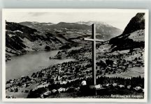 6078 Lungern 1950 Foto AK Bergkreuz
