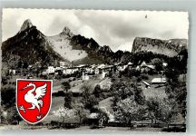 1663 Gruyères Foto AK Wappen