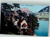 6442 Gersau Foto AK Kirche Kindlimordkapelle Stempel Kochkunst- Ausstellung 1923