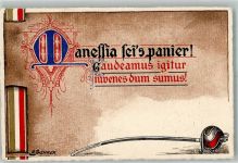 8000 Zürich 1912 - sign. A. Scherrer Säbel Wappenfarben