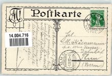 8000 Zürich 1912 - sign. A. Scherrer Säbel Wappenfarben