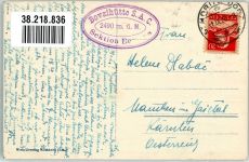 Bovalhütte 1928 Foto AK Hüttenstempel