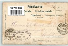 8213 Neunkirch 1902 Gebrauchsspuren sign. Sulzberger Uniform Pontonpioniere Lithographie Feldpost Bat. 61 Quartiermeister