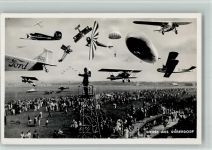 8600 Dübendorf BOAKC Flugmeeting 1932 Vision Zukunft Verkehrspolizist Ort handschriftlich