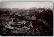 Rochers de Naye - Sommet des Rochers de Naye et les Alpes