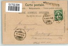 4142 Münchenstein 1900 BOAKC Lithographie/Mondschein Mönchenstein