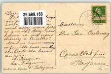 3906 Saas-Fee 1901 Künstlerkarte Alphubel sign. H. Frey Neujahr