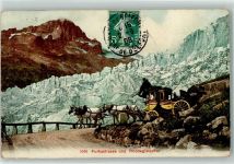 Furka 1908 - Postkutsche Rhonegletscher