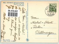 Basel Bâle Junge Frau Im Garten Ort lt. Stempel Pro Infirmis Schweiz