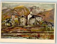 Minusio sign. U. Zaccheo Pro Infirmis Schweiz Künstlerkarte