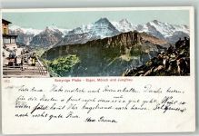 Schynige Platte 1905 - Eiger Mönch Jungfrau