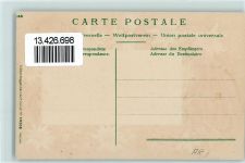 9103 Schwellbrunn Prägedruck Passepartout Edelweiss Rucksack Lithographie