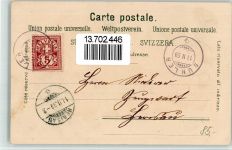 8606 Greifensee 1899 BOAKC Lithographie Nänikon Dampfer Schloss Denkmal Verlag Künzli Nr 795