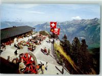 Stanserhorn - Stanserhorn mit Oldtimer-Standseilbahn und modernster Luftseilbahn Bergrestaurant mitBuochserhorn Schwlamis Brisen