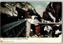 Sankt Gotthard TI 1908 Gebrauchsspuren Bahnstrecke Monte Piottino