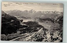 7504 Pontresina 1914 - Panorama vom Oberen Schafberg