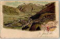 6493 Hospental 1901 Gebrauchsspuren Lithographie