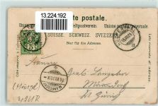 6493 Hospental 1901 Gebrauchsspuren Lithographie