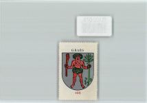 9472 Grabs - Vignette Wappen Kaffee Hag ca 1920-1940