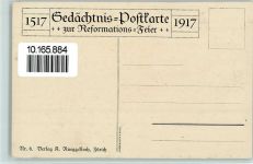 Nr. 6 Verlag Ruegg Koch - Reformationsfeier 1517-1917 Motiv Schweiz