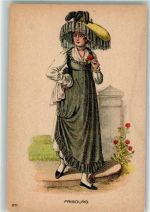 1700 Fribourg Freiburg Lithographie Tracht