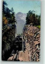 Brünigbahn auf der Passhöhe