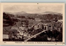 1700 Fribourg Freiburg Foto AK Pont suspendu le Moléson et le Cousinbert