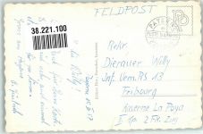 1530 Payerne 1957 Gebrauchsspuren Kaserne D.C.A. Feldpost