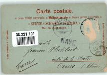 1820 Montreux Gebrauchsspuren Bahnhof Bergbahn Hotel Mondschein Rochers de Naye