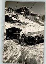 3823 Kleine Scheidegg 1956 Winter Seilbahn Slilift Lauberhorn
