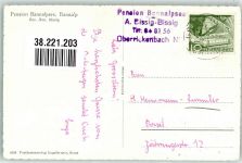 6387 Oberrickenbach 1953 Winter Pension Bannalpsee