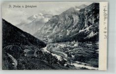 3924 St. Niklaus VS 1905 Foto AK St. Nicolas Brünighorn