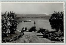 1260 Nyon - Promenade du petit port et Mont Blanc
