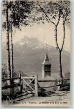 1884 Huémoz - Le Clocher Dent du Midi