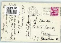 Gantrisch 1938 Sonderstempel Gantrischgebiet Kühe