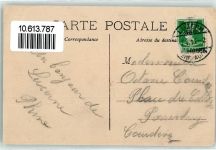 2126 Les Verrières 1914 Gebrauchsspuren Panoram de Lucerne Defile de l artillerie francais et l arrive du bataillon bernois