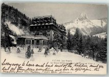 1833 Les Avants 1906 - Dent de Jaman Grand Hotel Winter