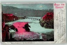 8212 Neuhausen am Rheinfall 1901 - Schloss Laufen beng Beleuchtung