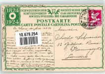 8000 Zürich 1932 - sign. Hugentobler 1824-1924 Schützenverein Carabiniers